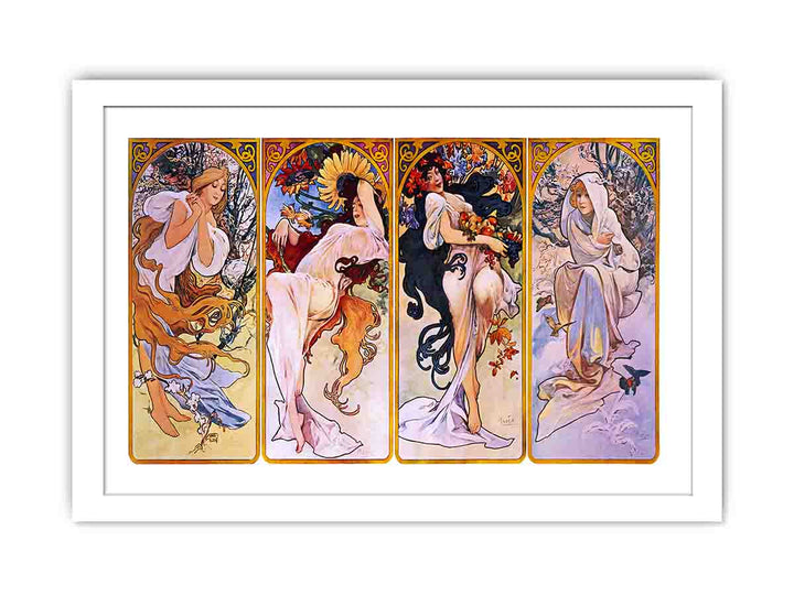 Four Seasons by Alfons Mucha, circa 1897