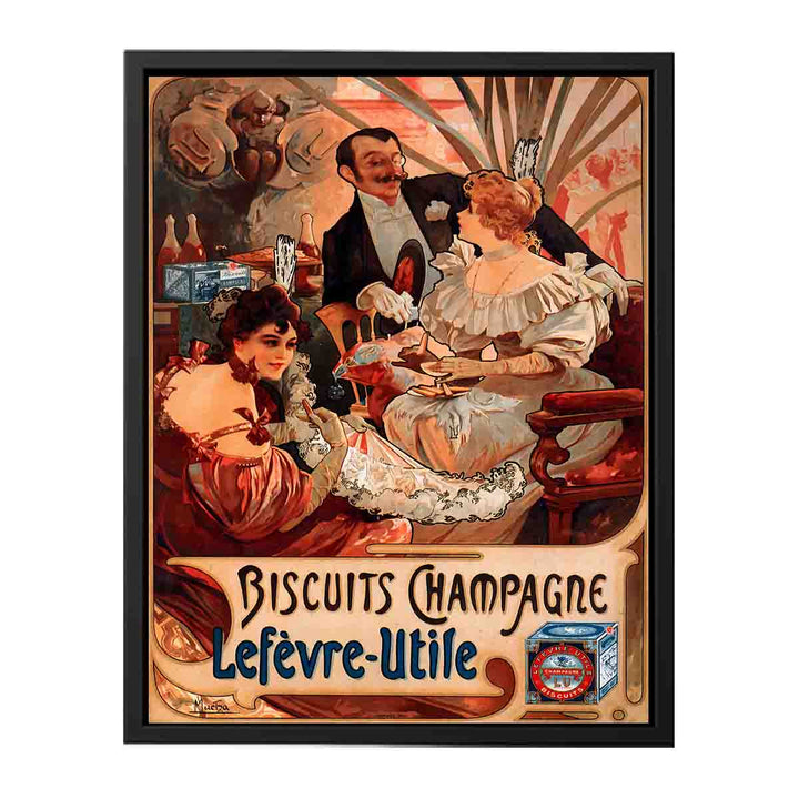 Alfons Mucha - 1896 - Biscuits Champagne-Lefèvre-Utile