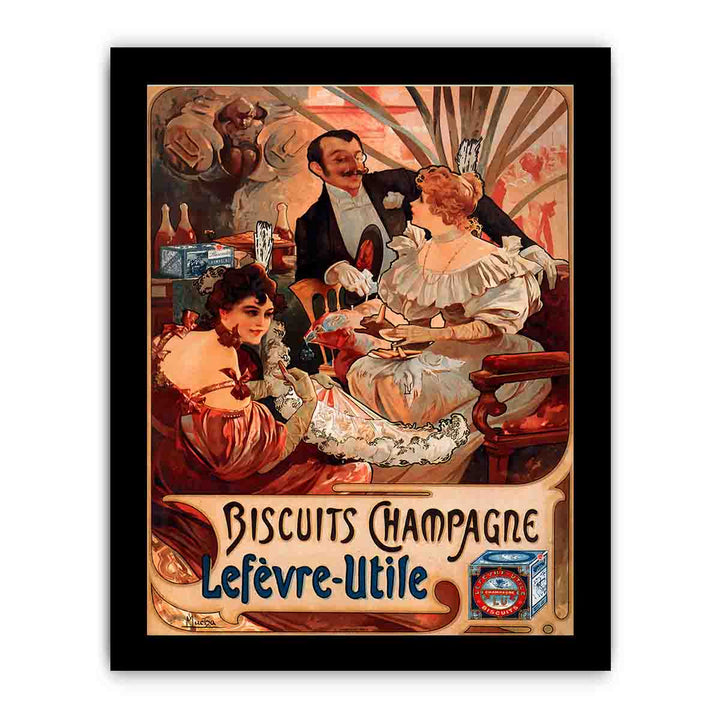 Alfons Mucha - 1896 - Biscuits Champagne-Lefèvre-Utile