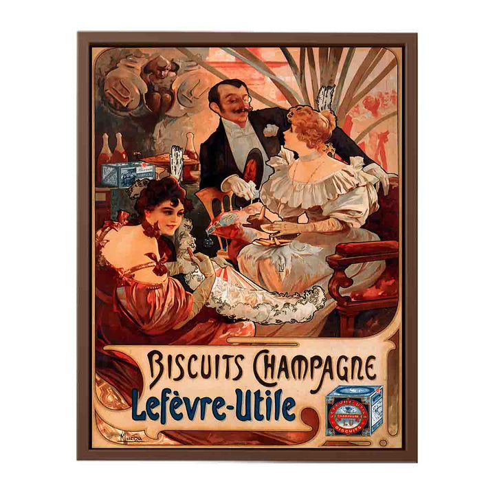 Alfons Mucha - 1896 - Biscuits Champagne-Lefèvre-Utile