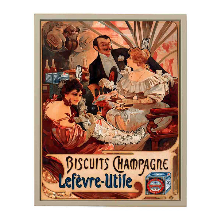 Alfons Mucha - 1896 - Biscuits Champagne-Lefèvre-Utile