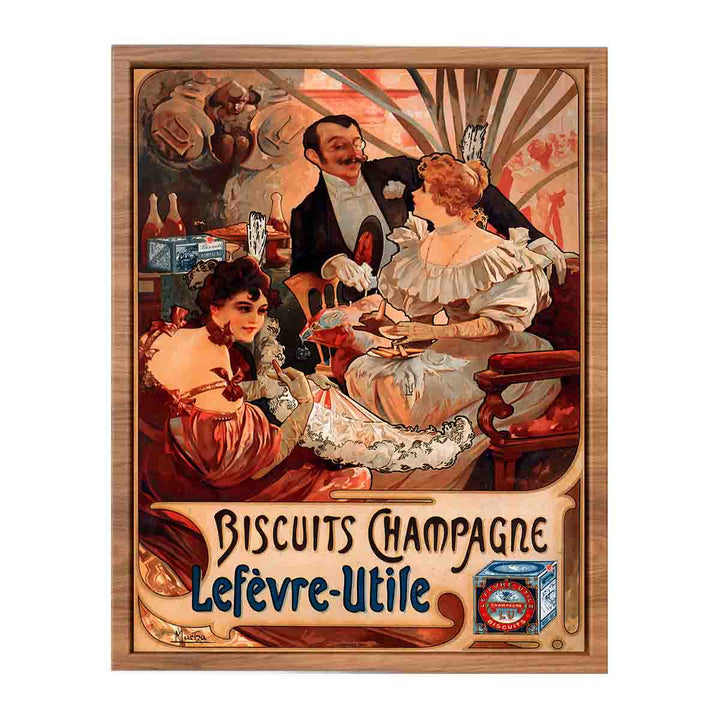 Alfons Mucha - 1896 - Biscuits Champagne-Lefèvre-Utile