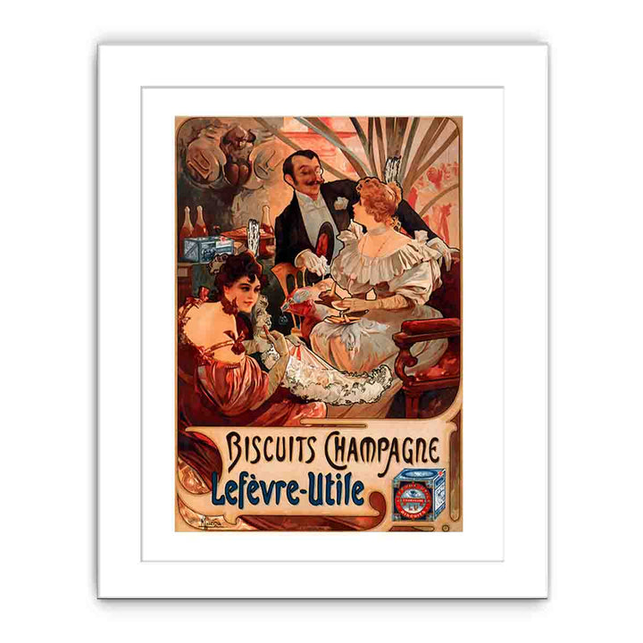 Alfons Mucha - 1896 - Biscuits Champagne-Lefèvre-Utile