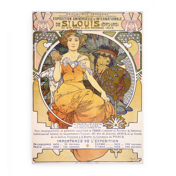 Exposition Universelle & Internationale de St. Louis (États-Unis) du 30 Avril au 30 Novembre 1904, by Alfons Mucha
