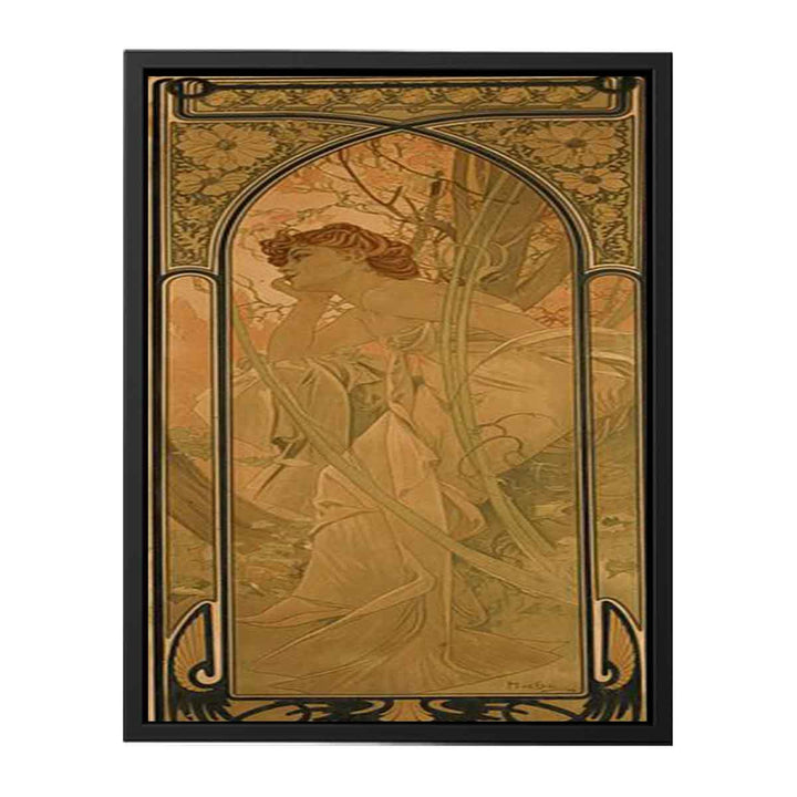 Alfons Mucha Abend 1899 Lithographie