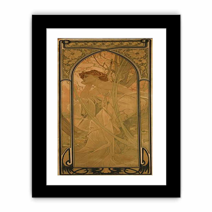 Alfons Mucha Abend 1899 Lithographie