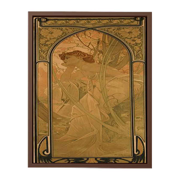 Alfons Mucha Abend 1899 Lithographie