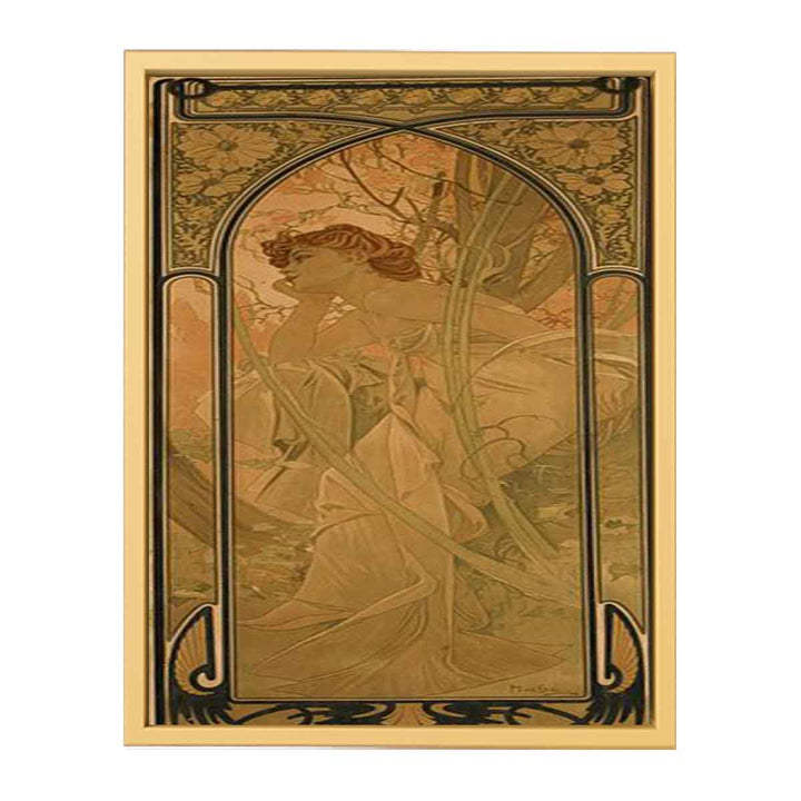 Alfons Mucha Abend 1899 Lithographie