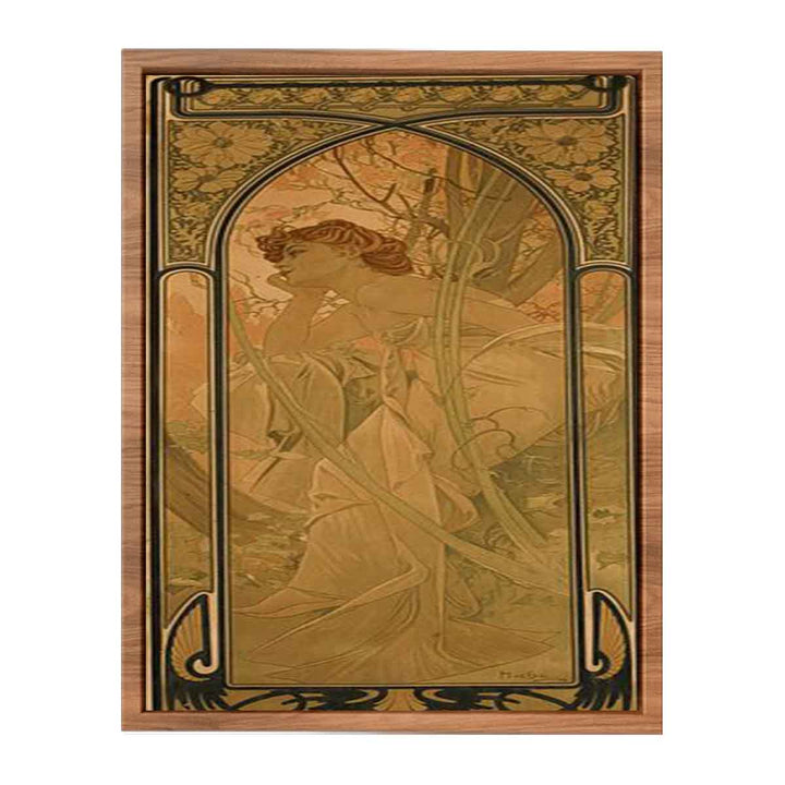 Alfons Mucha Abend 1899 Lithographie