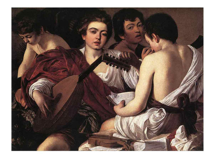 The Musicians  Caravaggio painting