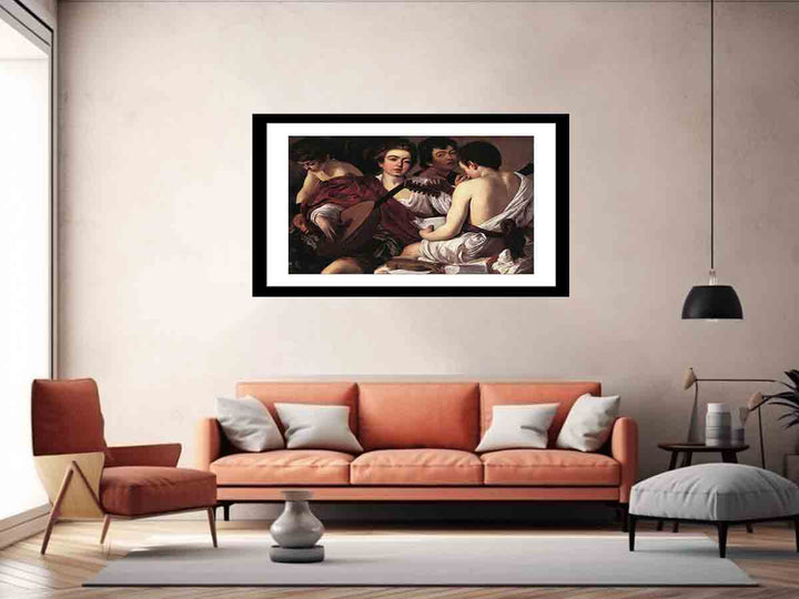 The Musicians  Caravaggio painting