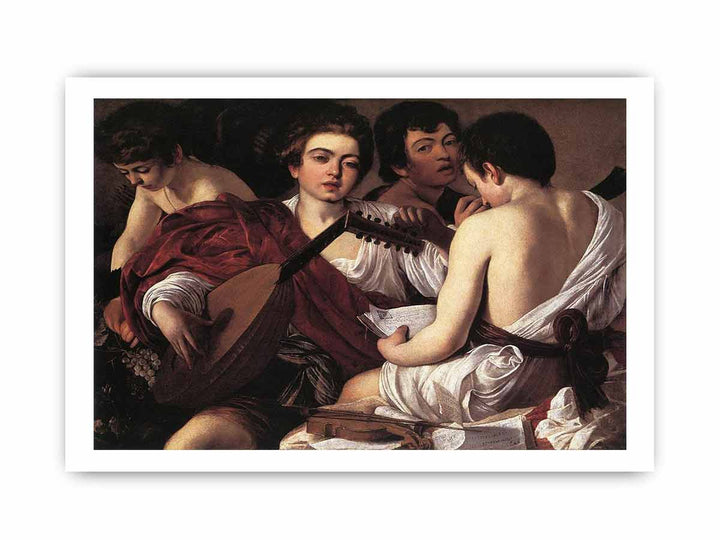 The Musicians  Caravaggio painting