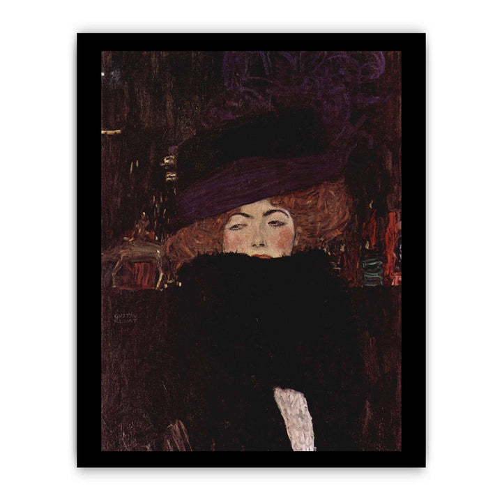 Lady With Hat And Feather Boa