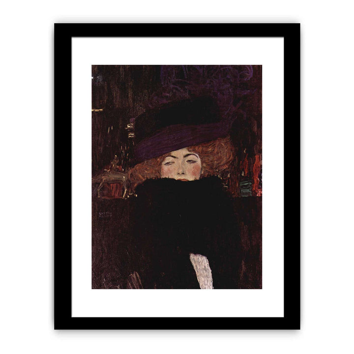 Lady With Hat And Feather Boa