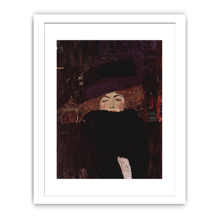 Lady With Hat And Feather Boa