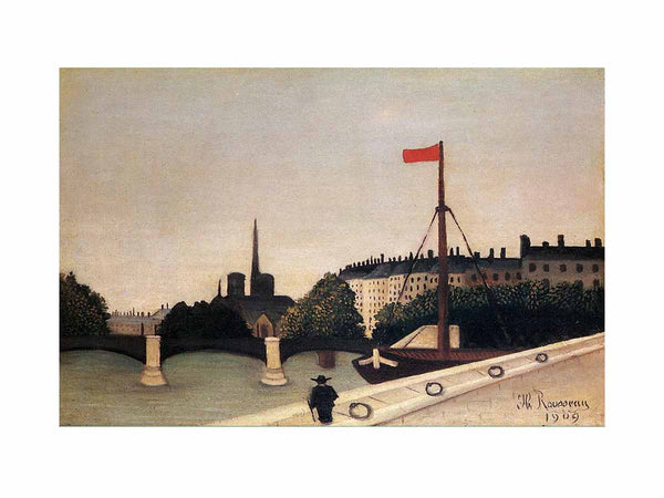 Notre Dame: View of the Ile Saint-Louis from the Quai Henri IV