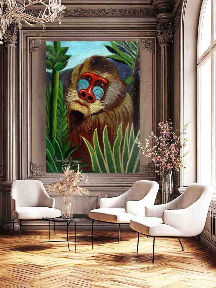 Mandrill in the Jungle