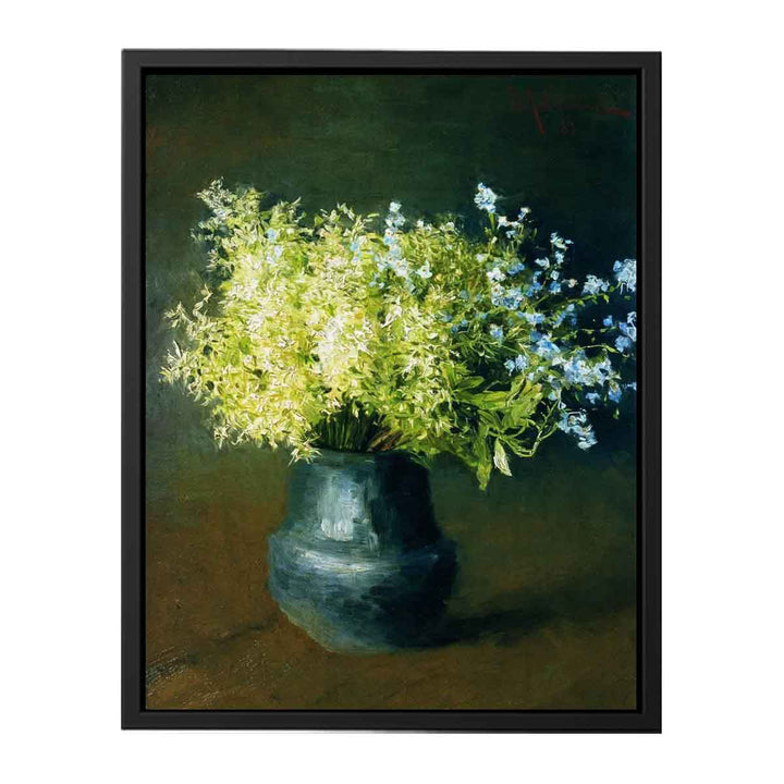 "Wild violets and Forget-me-not", painting by Isaac Levitan