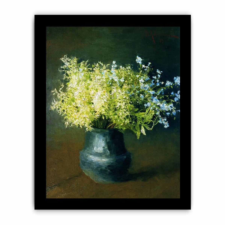 "Wild violets and Forget-me-not", painting by Isaac Levitan