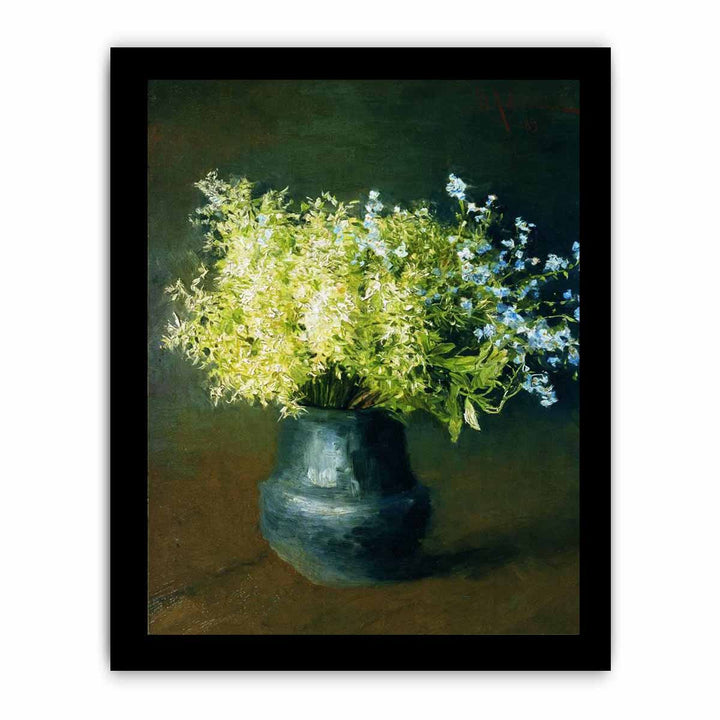 Wild violets and Forget-me-not", painting by Isaac Levitan