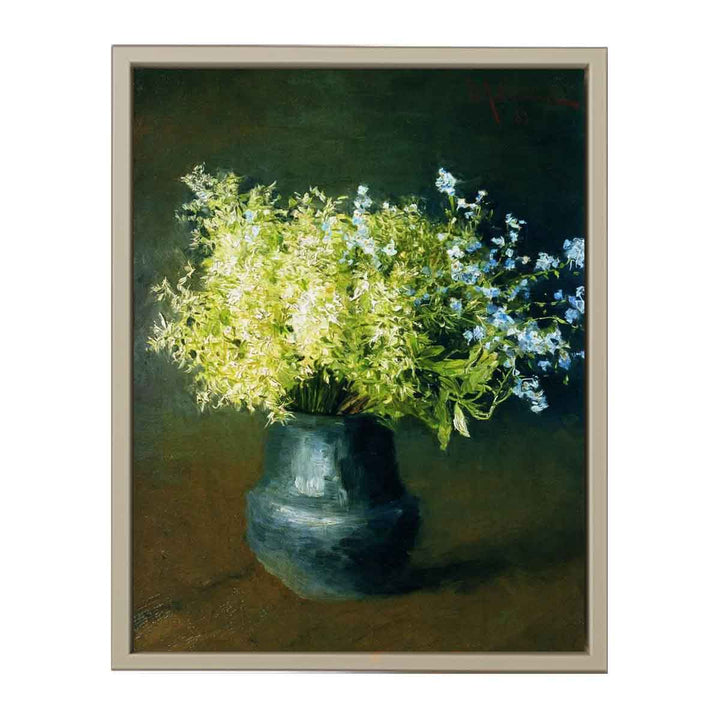 Wild violets and Forget-me-not", painting by Isaac Levitan