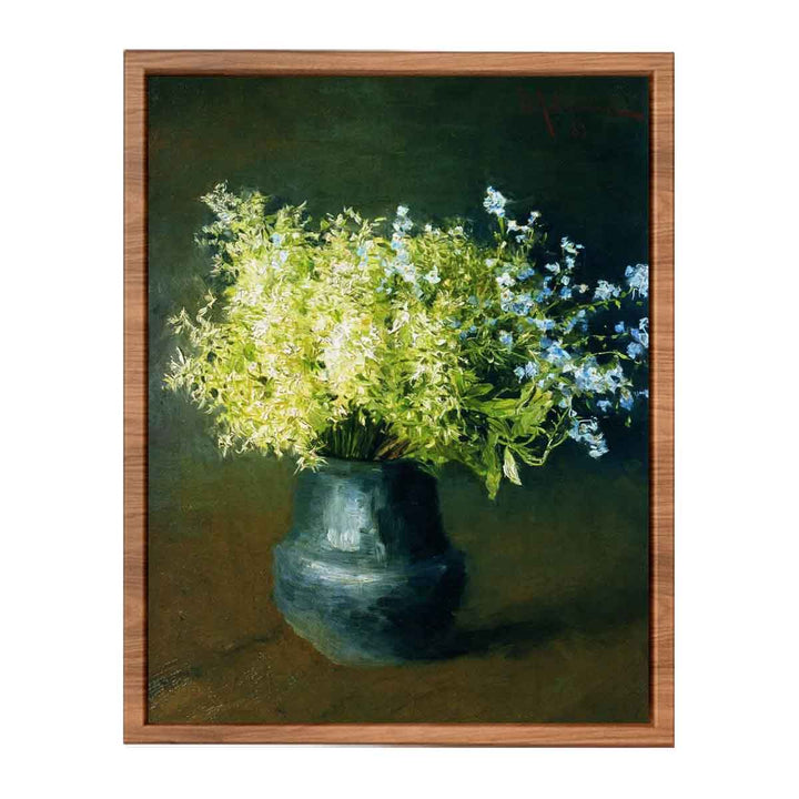 Wild violets and Forget-me-not", painting by Isaac Levitan