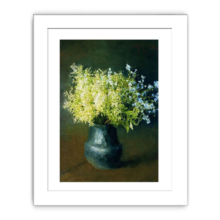 Wild violets and Forget-me-not", painting by Isaac Levitan