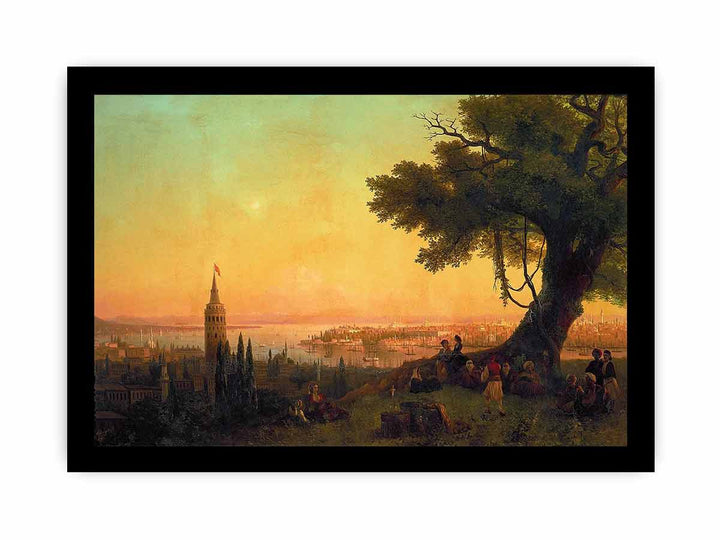 View of Constantinople by evening light