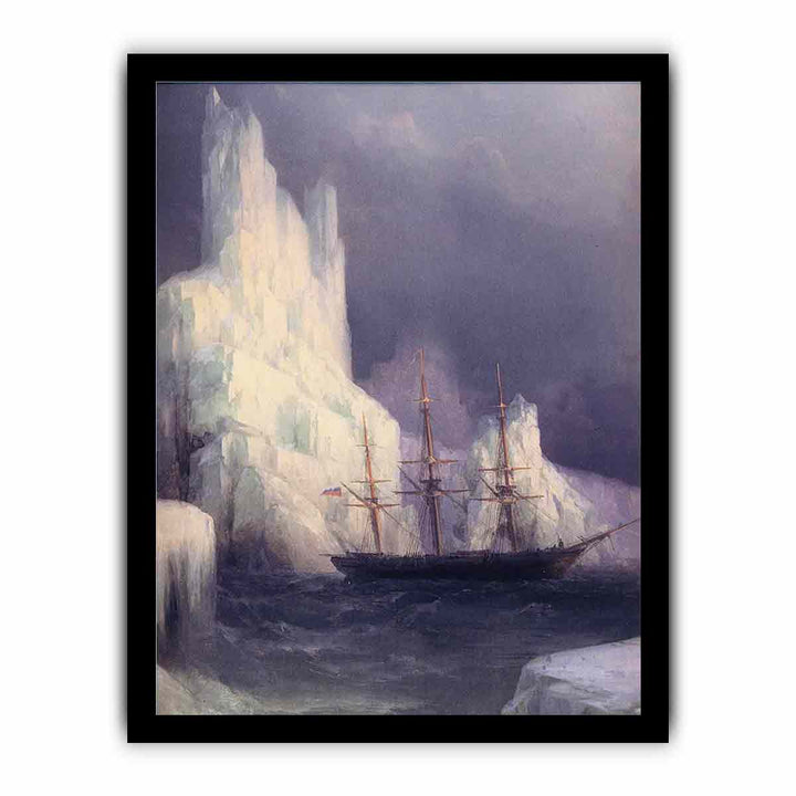 Icebergs in the Atlantic (detail)