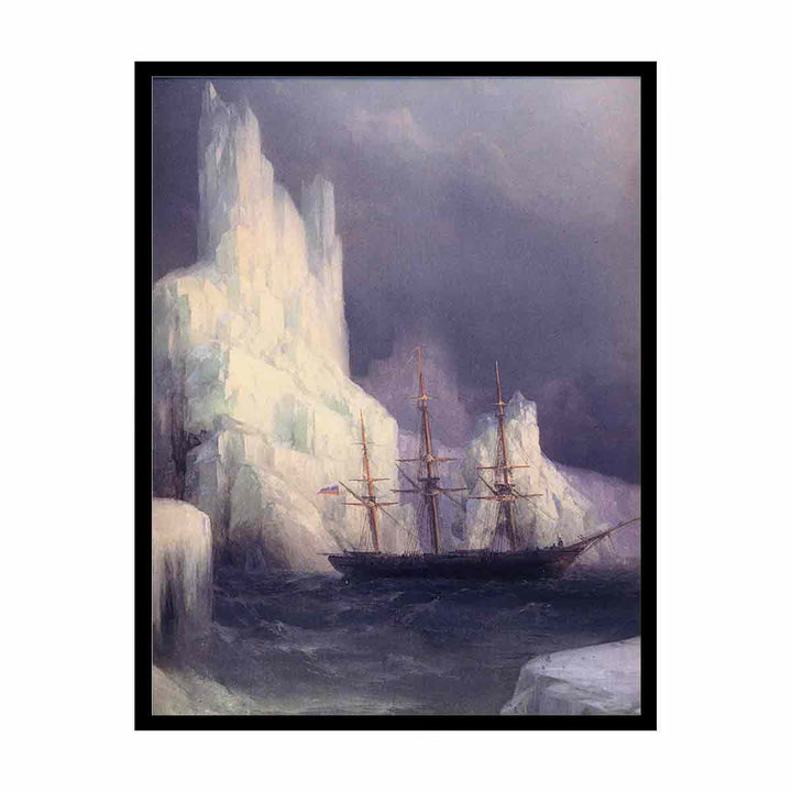 Icebergs in the Atlantic (detail)