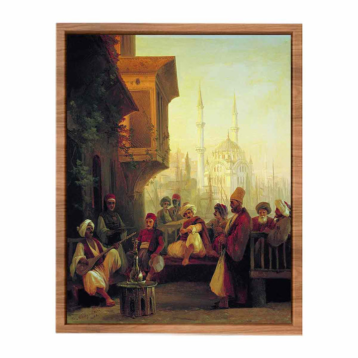 Coffee-house by the Ortaköy Mosque in Constantinople