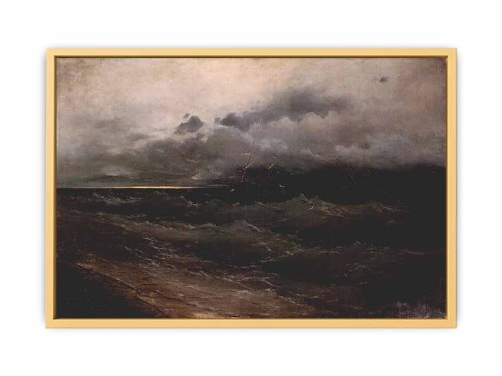 Ships on Stormy Sea, Sunrise