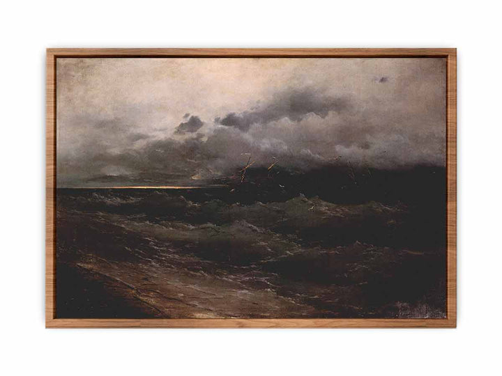 Ships on Stormy Sea, Sunrise