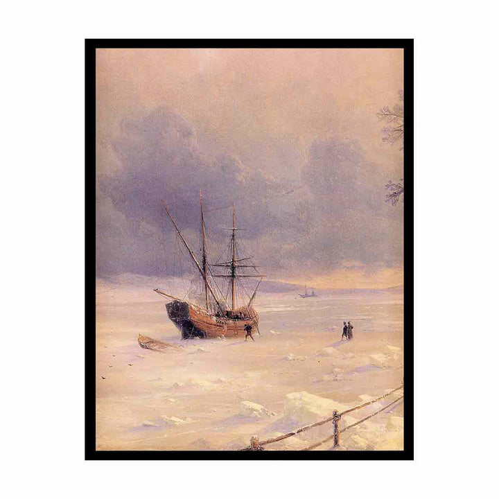 Frozen Bosphorus Under Snow (detail)