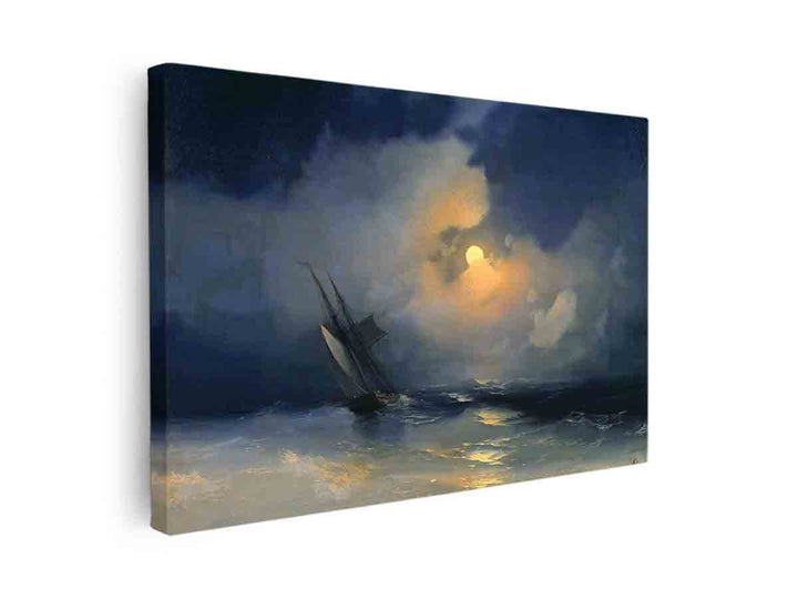 Storm at Sea on a Moonlit Night