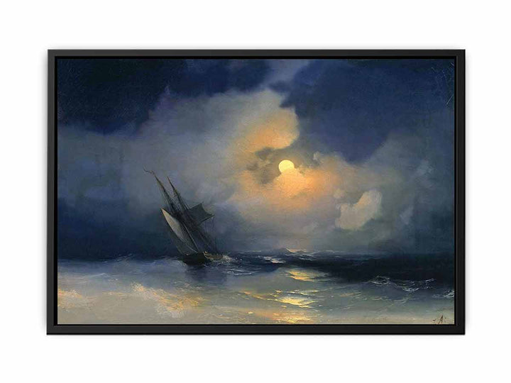 Storm at Sea on a Moonlit Night