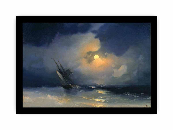 Storm at Sea on a Moonlit Night