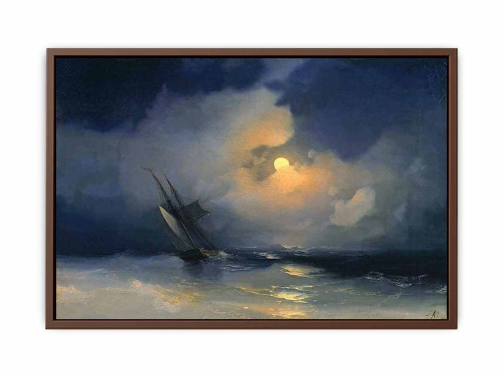 Storm at Sea on a Moonlit Night