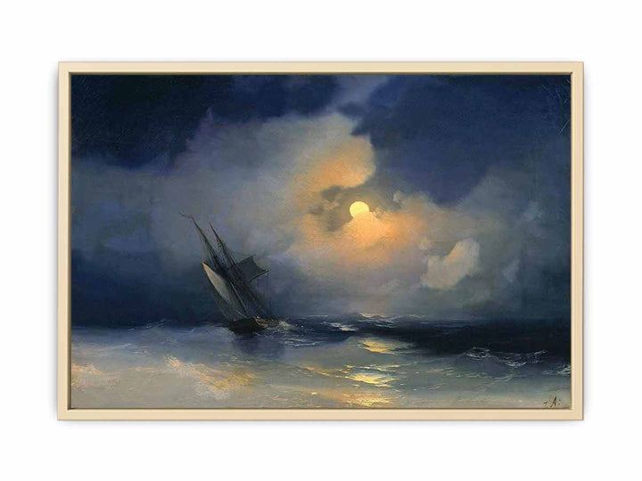 Storm at Sea on a Moonlit Night