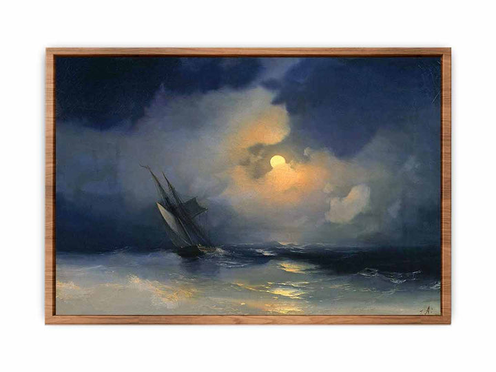 Storm at Sea on a Moonlit Night