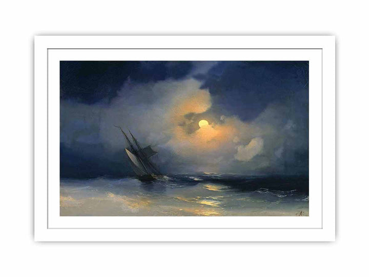 Storm at Sea on a Moonlit Night