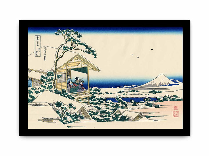 Tea house at Koishikawa. The morning after a snowfall