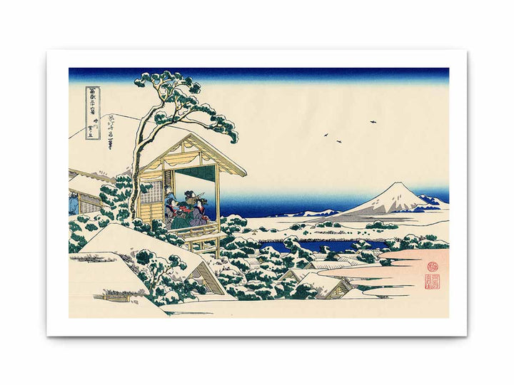 Tea house at Koishikawa. The morning after a snowfall