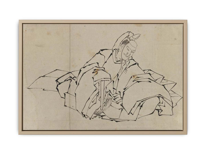 Drawing of Seated Nobleman in Full Costume