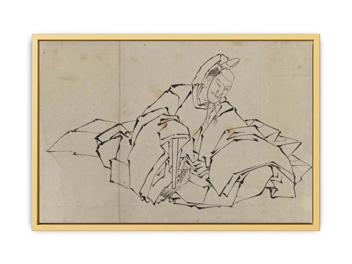 Drawing of Seated Nobleman in Full Costume