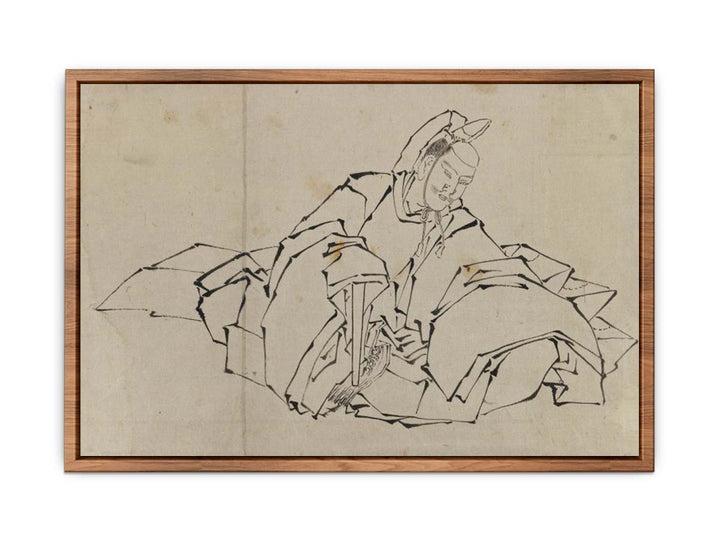 Drawing of Seated Nobleman in Full Costume