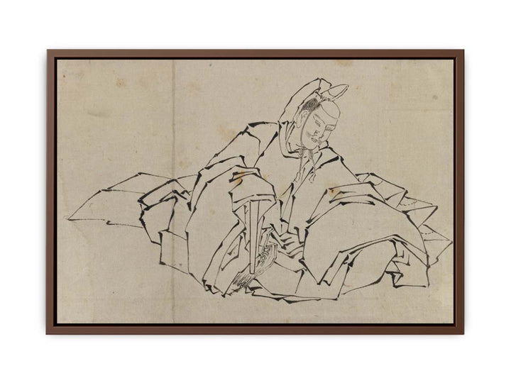 Drawing of Seated Nobleman in Full Costume