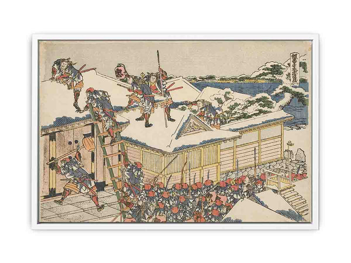 The ronin attack the principal gate of Kira's mansion