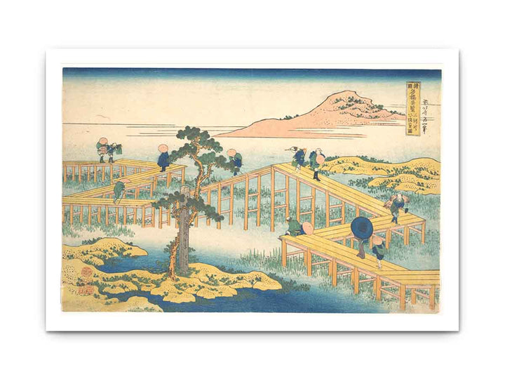 Ancient View of Yatsuhashi in Mikawa Province (Mikawa no Yatsuhashi no kozu)