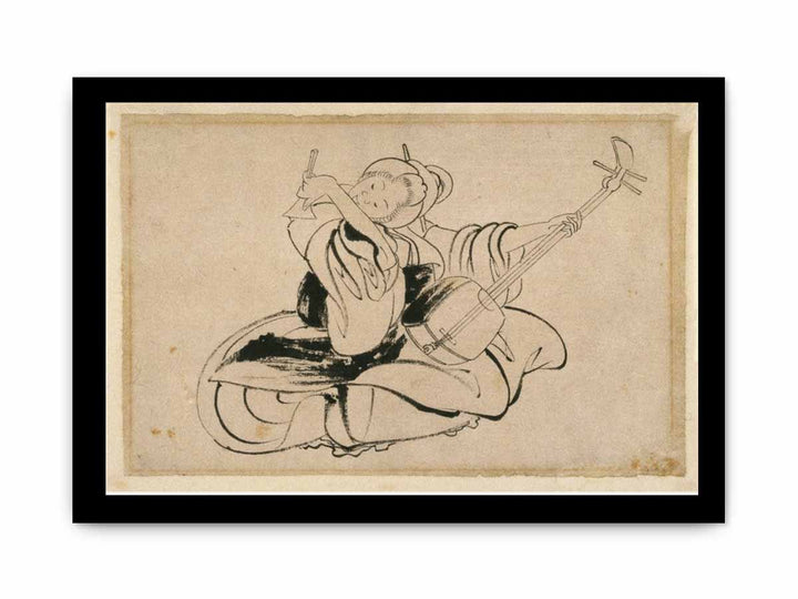 Seated Woman with Shamisen